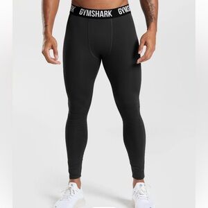 Gymshark Element Baselayer Black Performance Leggings Gym Tights Men